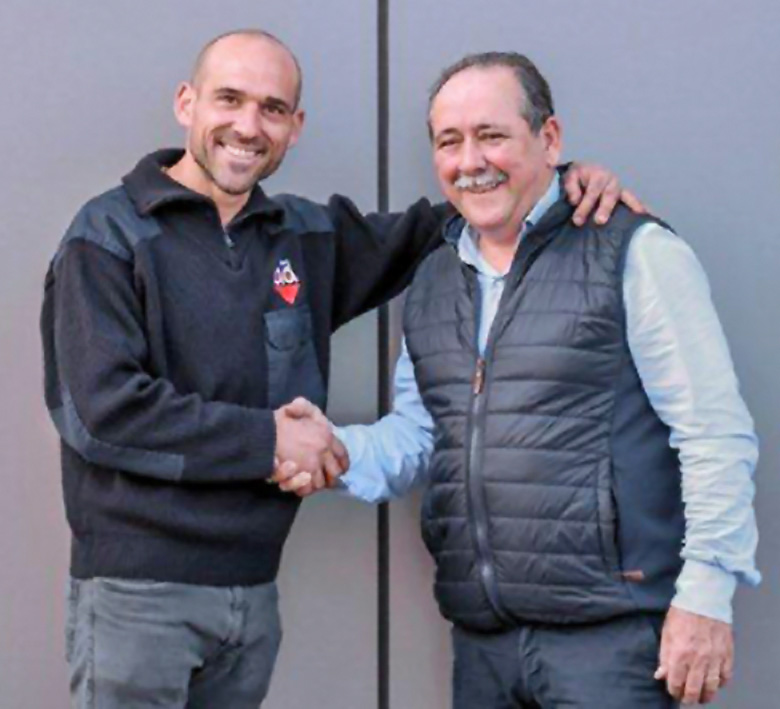 Padre e hijo, fundadores de Talleres Simón